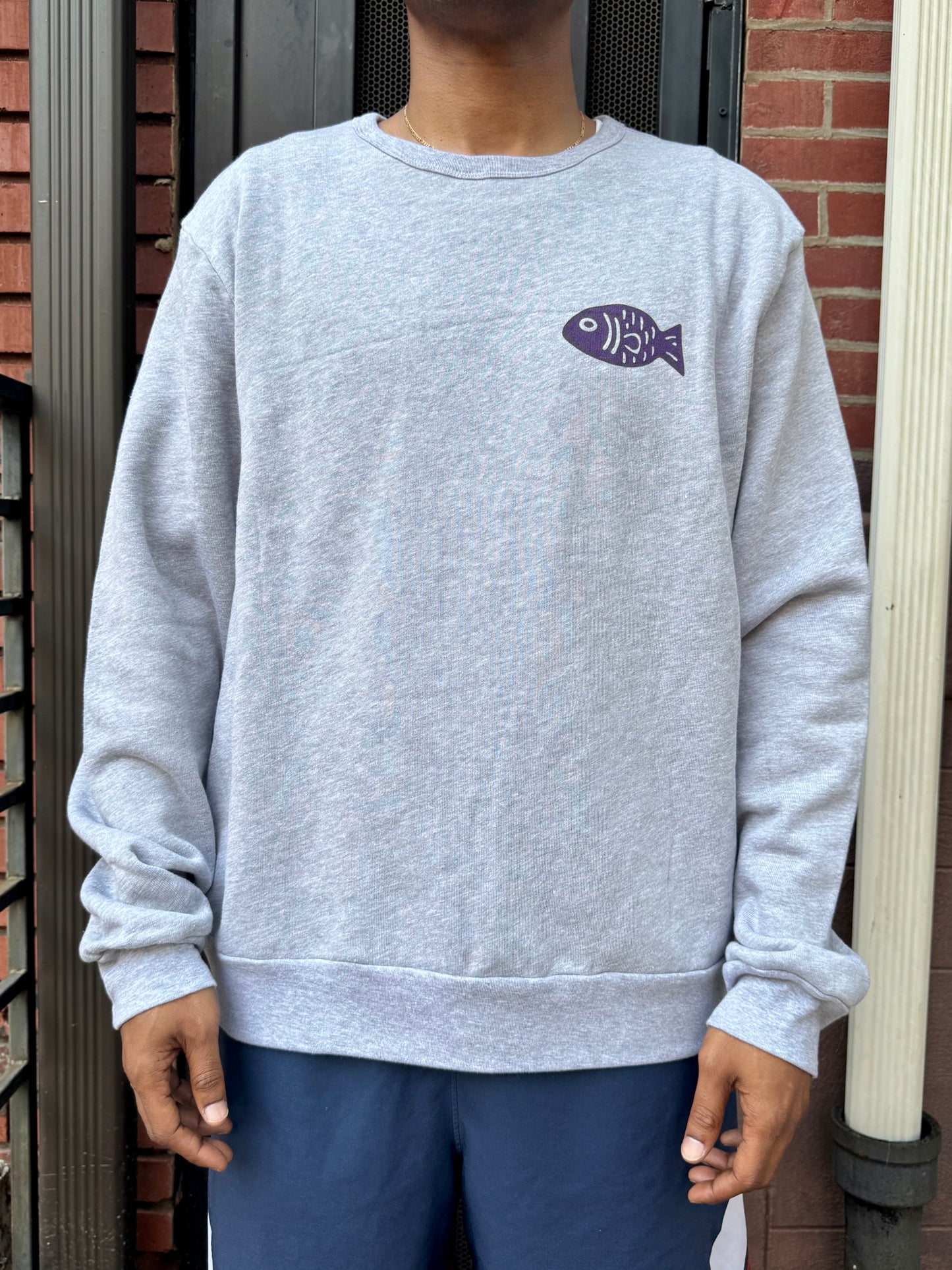 "Morning on the Spit" Sponge Fleece Crew