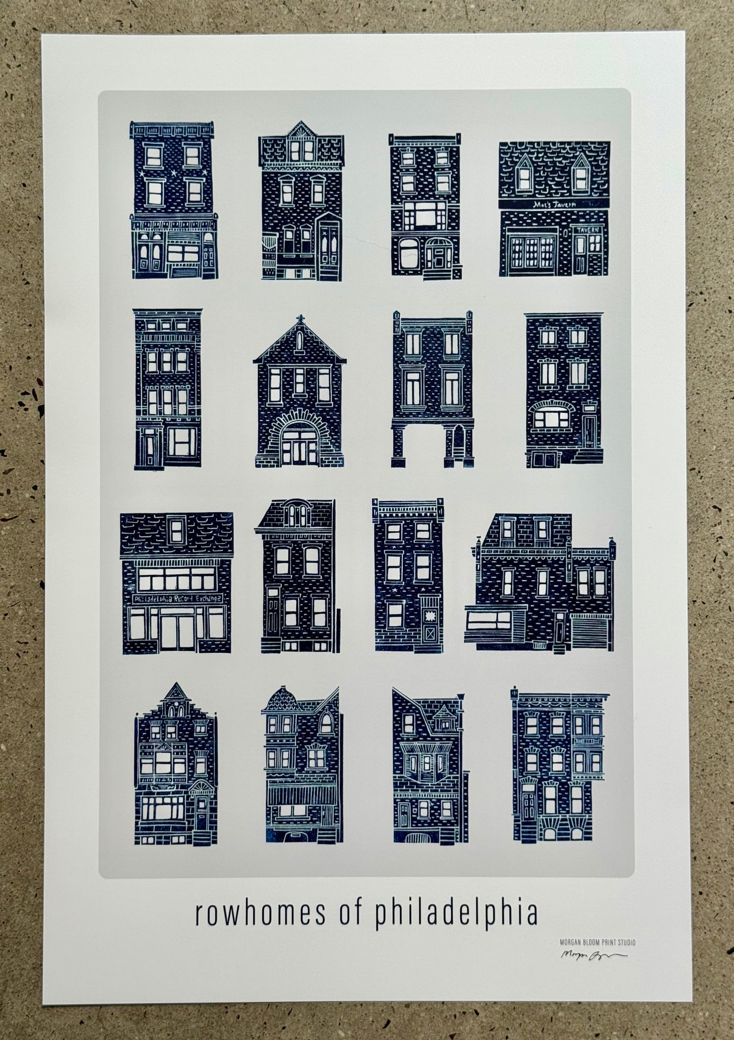 "Rowhomes of Philadelphia" - Poster #1